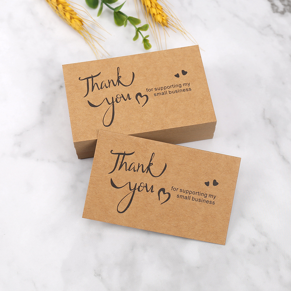 50pcs Thank You Cards Kraft Pa - Party Event Supply Store recension och pris