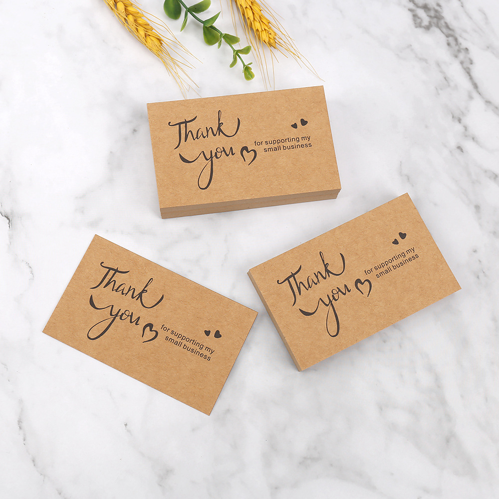 50pcs Thank You Cards Kraft Pa - Party Event Supply Store recension och pris
