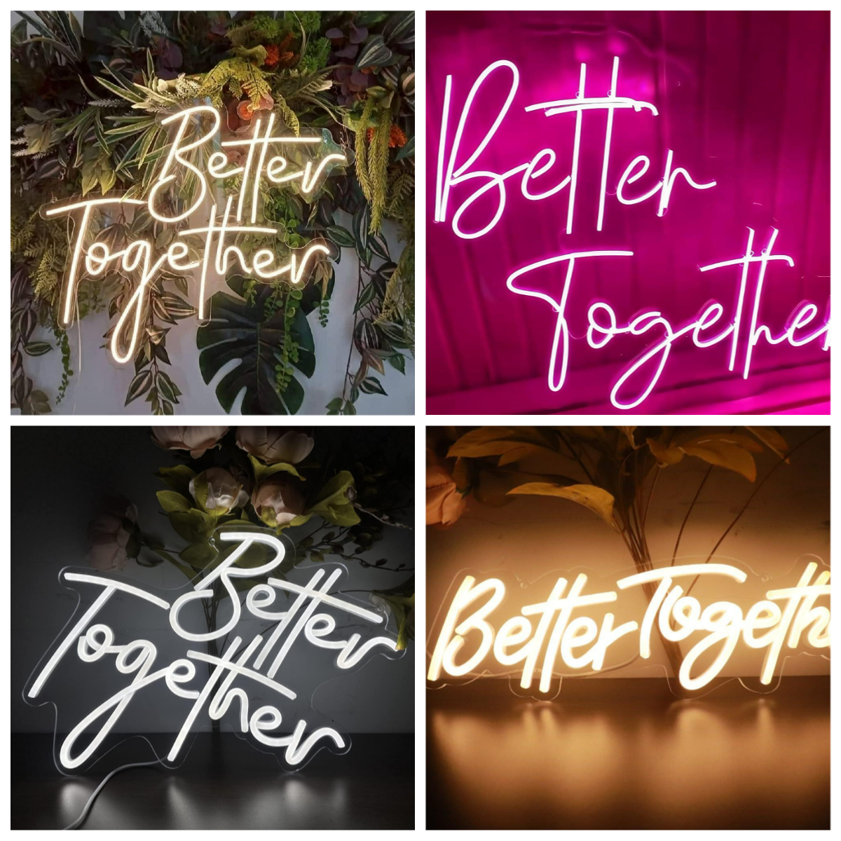 Better Together Neon Sign USB  - Neon Sign Party recension och pris