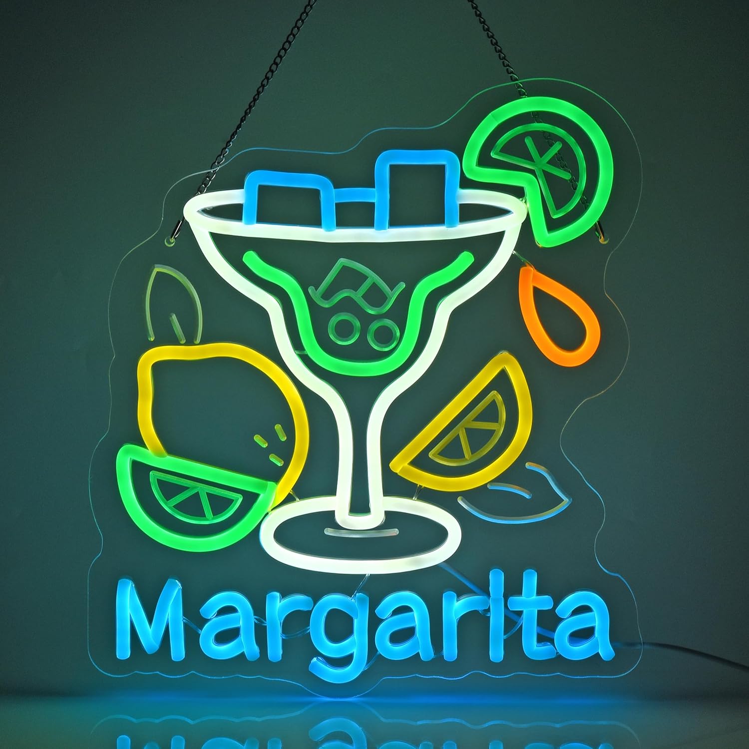 Margarita Neon Sign Wall Art D - Neon Sign Party recension och pris