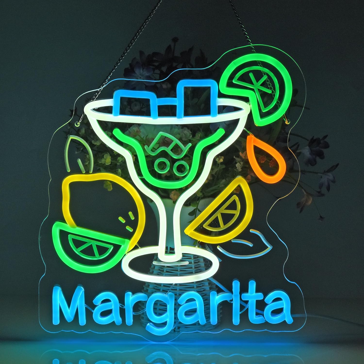 Margarita Neon Sign Wall Art D - Neon Sign Party recension och pris