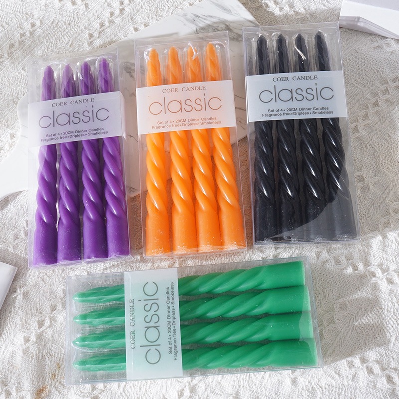 4pcs 20cm Plain Twisted Ribbed - Centerpiece Stick recension och pris