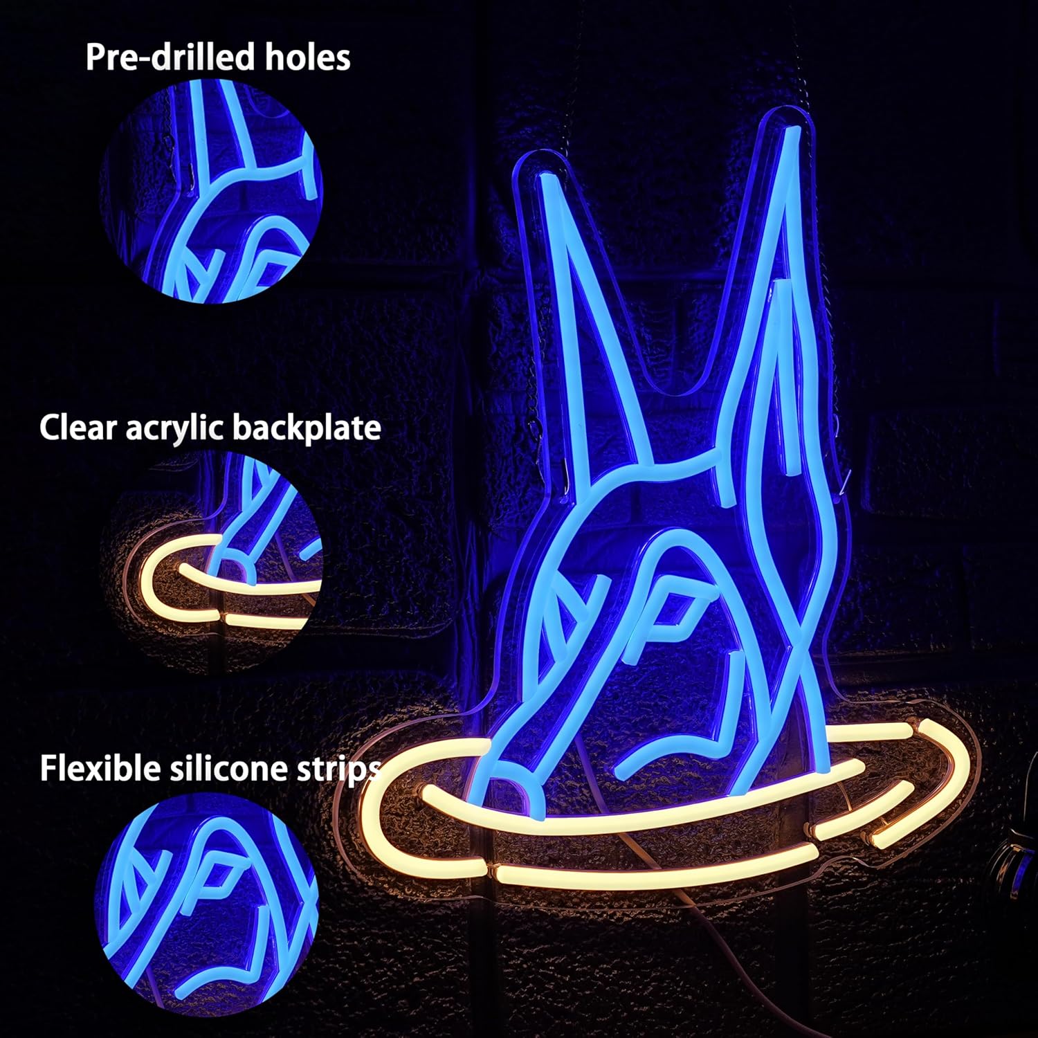 Doberman Dog Neon Sign Art Wal - Neon Sign Party recension och pris