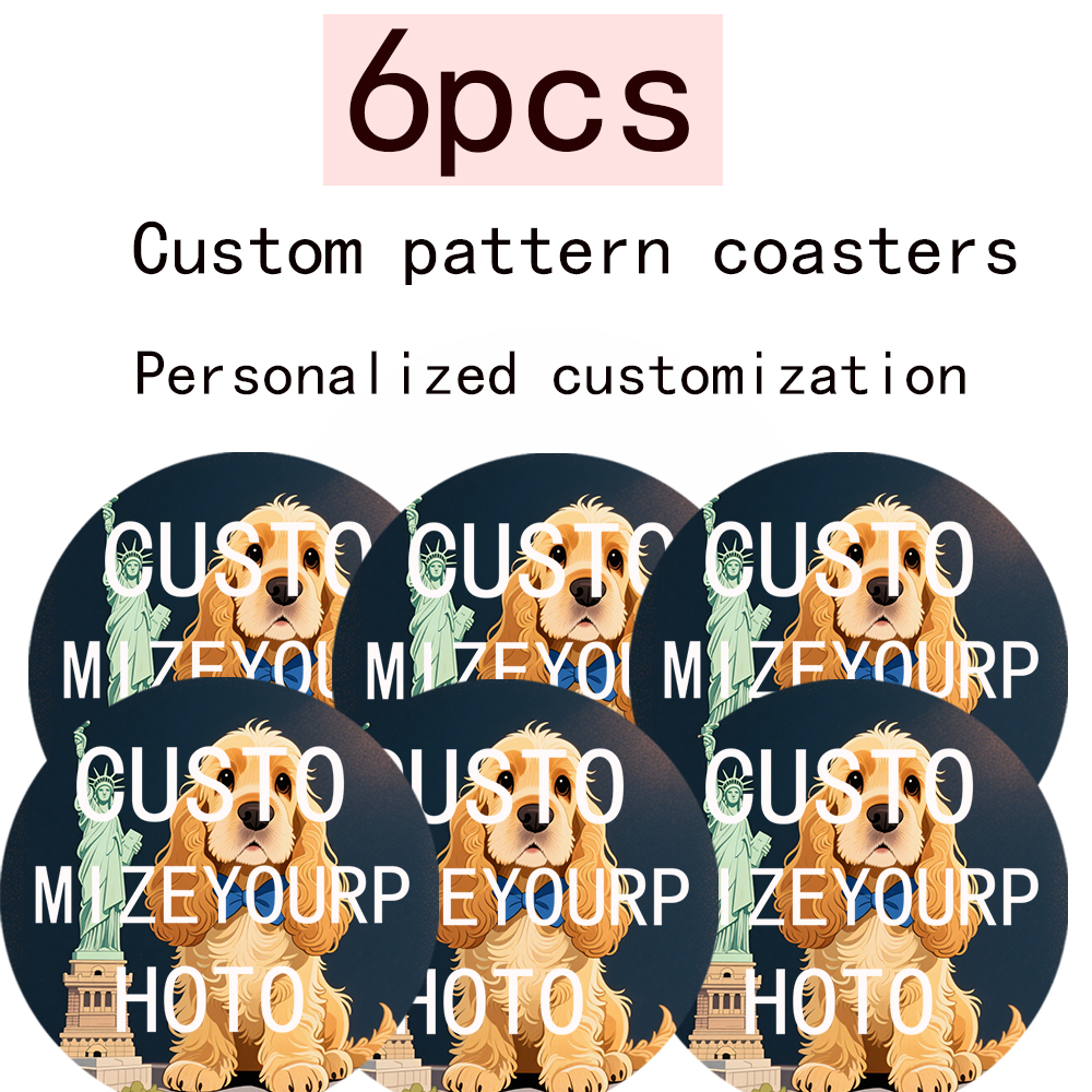 6 Wooden Coasters in Farmhouse - Event Party recension och pris