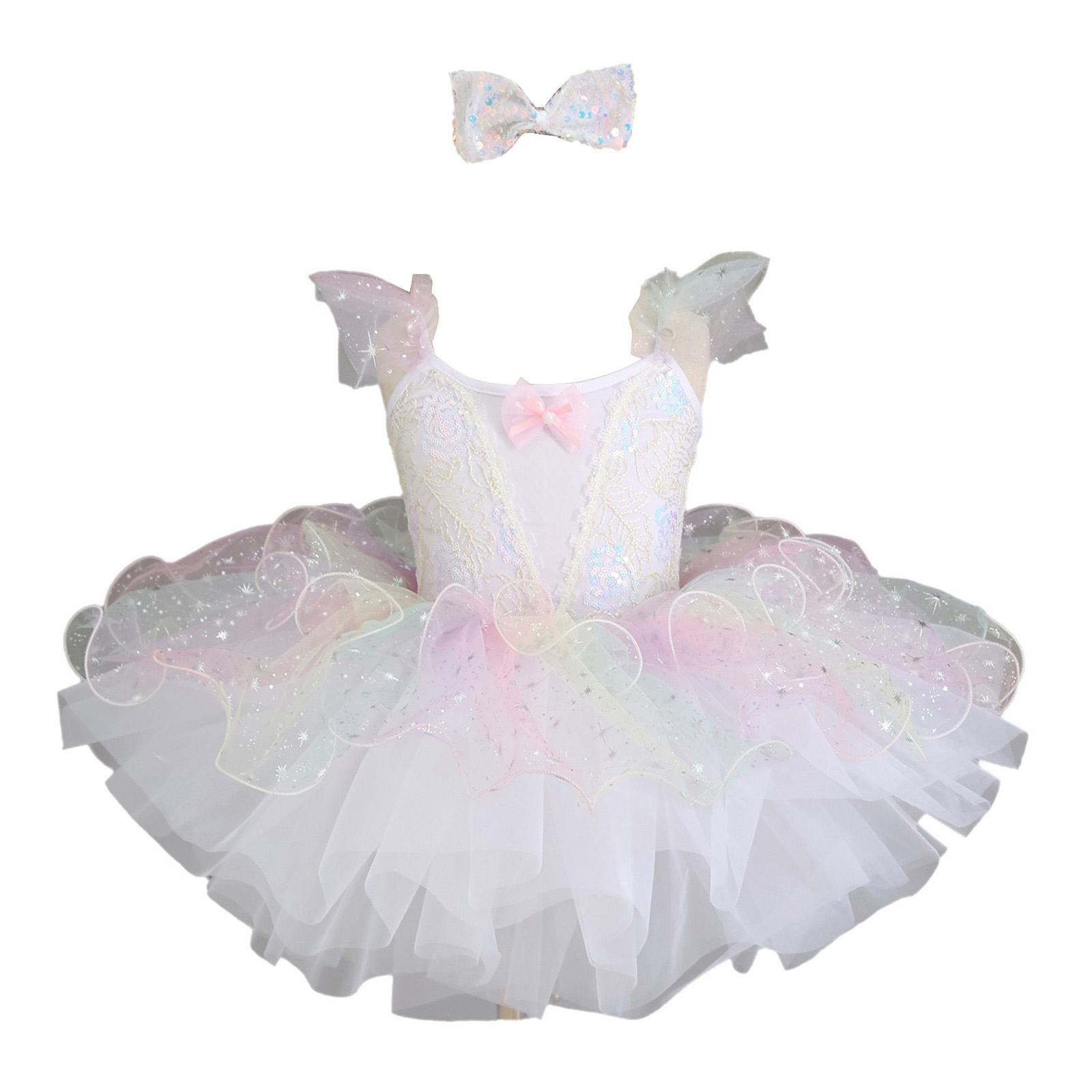 Kids Girls Ballet Dance Dress  - Glitter Tablecloth recension och pris