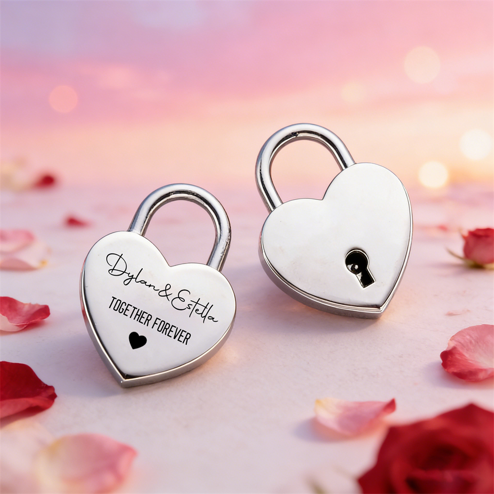 Custom Name Heart-Shaped Padlo - Event Party recension och pris