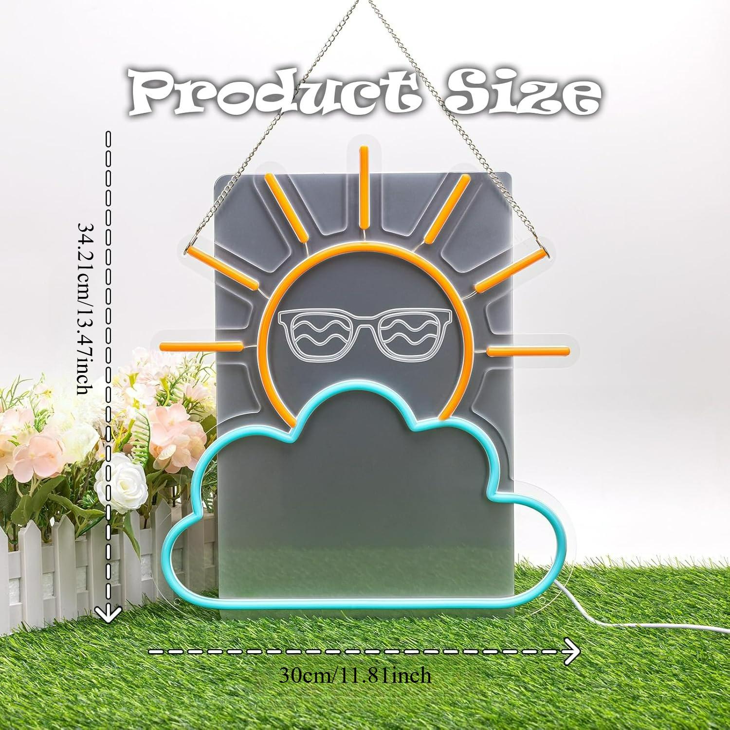 Sunrise Sunset Neon Sign USB P - Neon Sign Party recension och pris