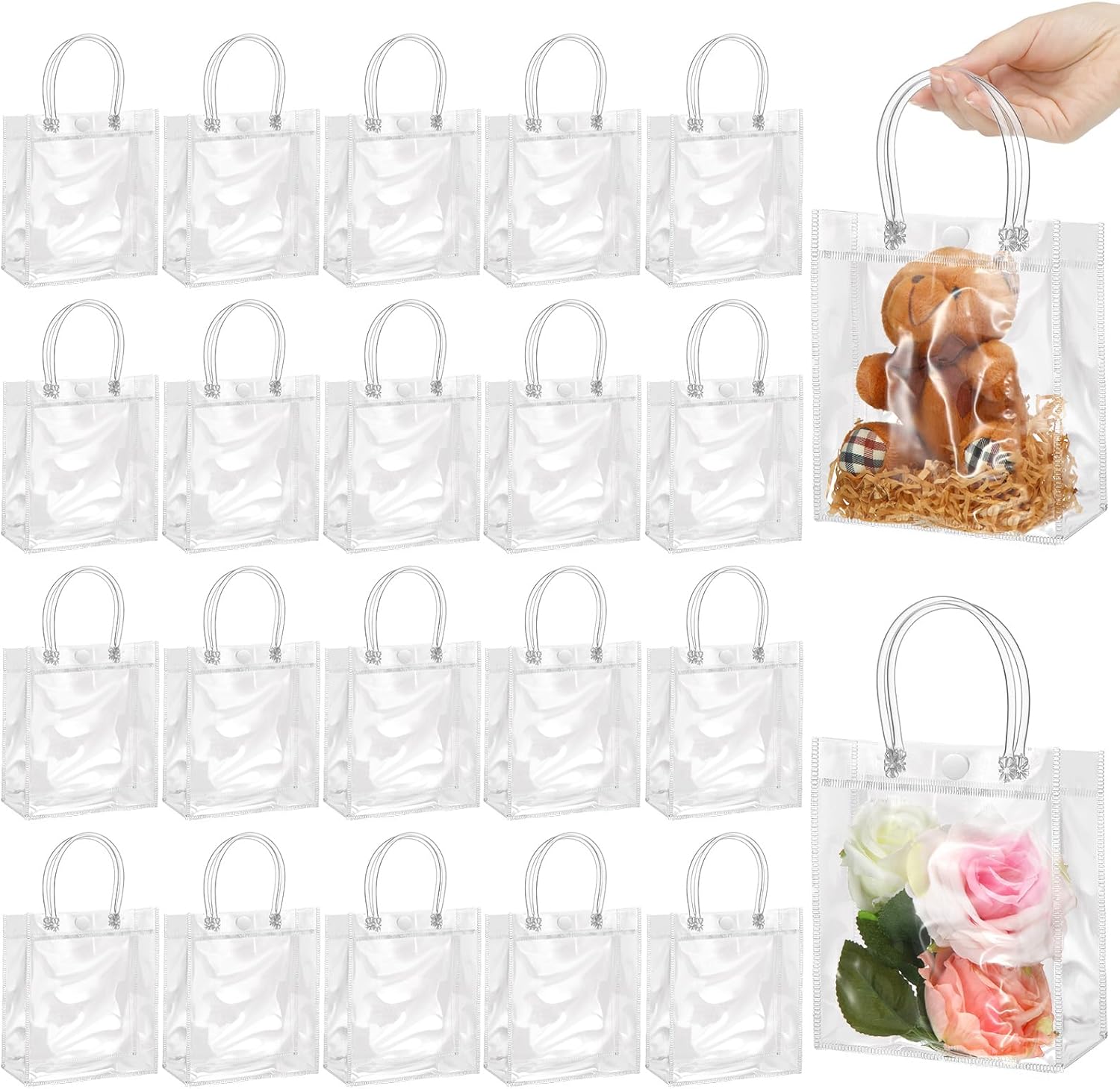Clear Plastic Gift Bags with H - Party Favor Bag recension och pris