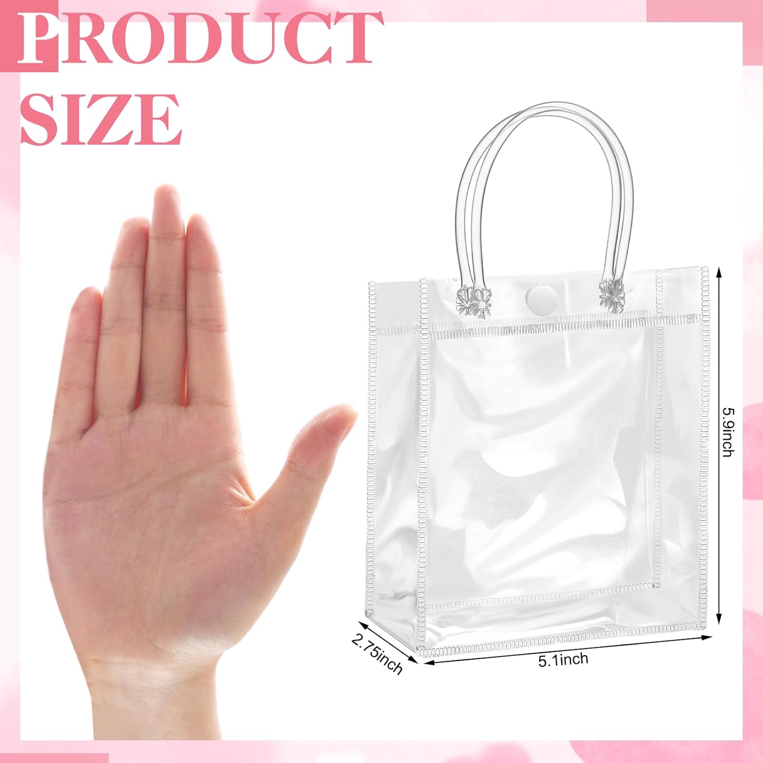Clear Plastic Gift Bags with H - Party Favor Bag recension och pris