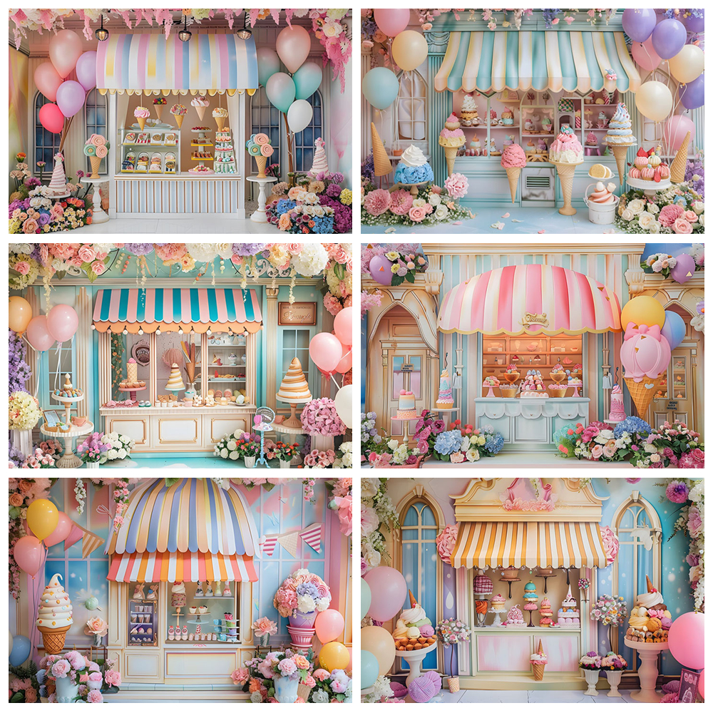 Ice Cream Photography Backgrou - Party Event Supply Store recension och pris