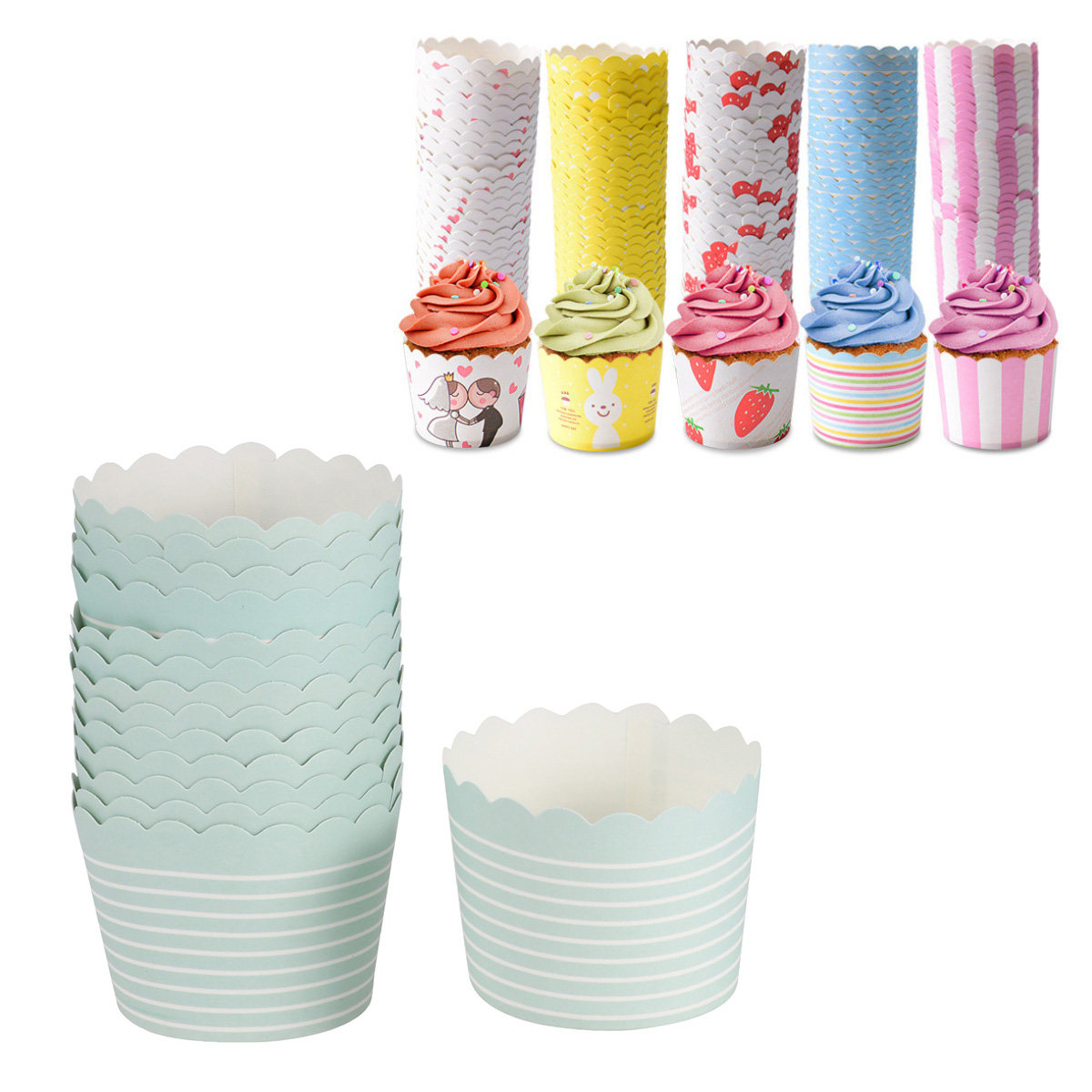 50pcs Paper Paper Dessert Bowl - Plastic Cup 50Pcs recension och pris