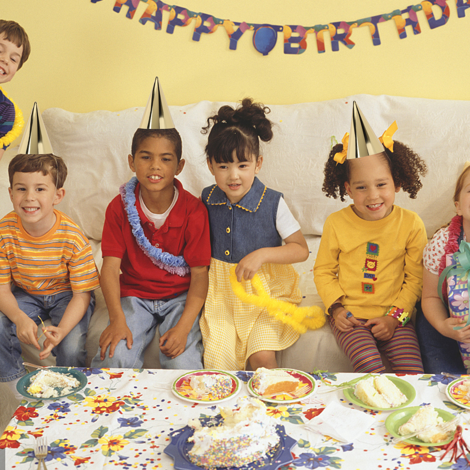8Pcs Birthday Party Hats Gold  - Party Hat Cone recension och pris