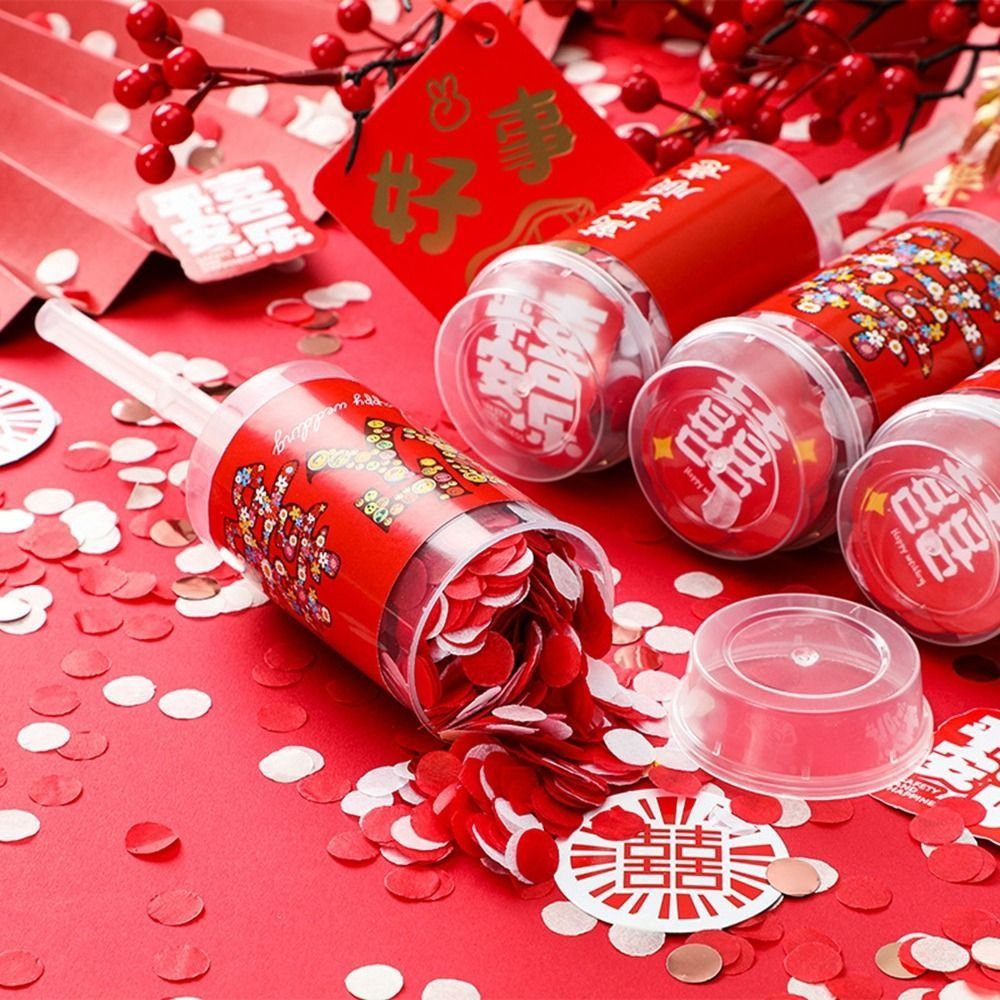 Handheld Bridal Shower Colorfu - Confetti Cannon Tube recension och pris