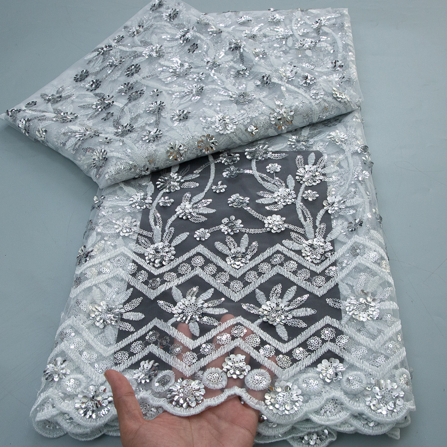 2026 French Sequins Lace Fabri - Glitter Tablecloth recension och pris