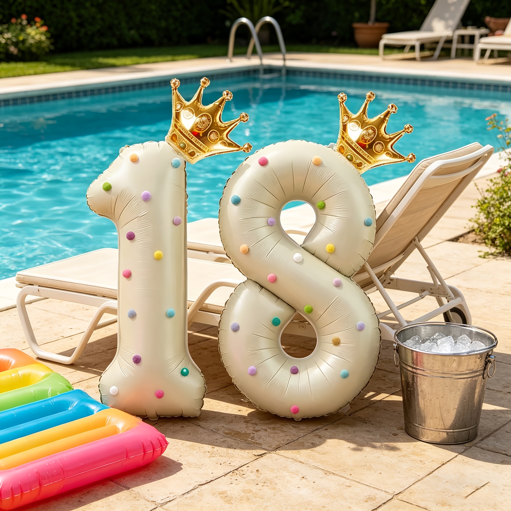 Large 40inch Cream-Colored Num - Party Event Supply Store recension och pris