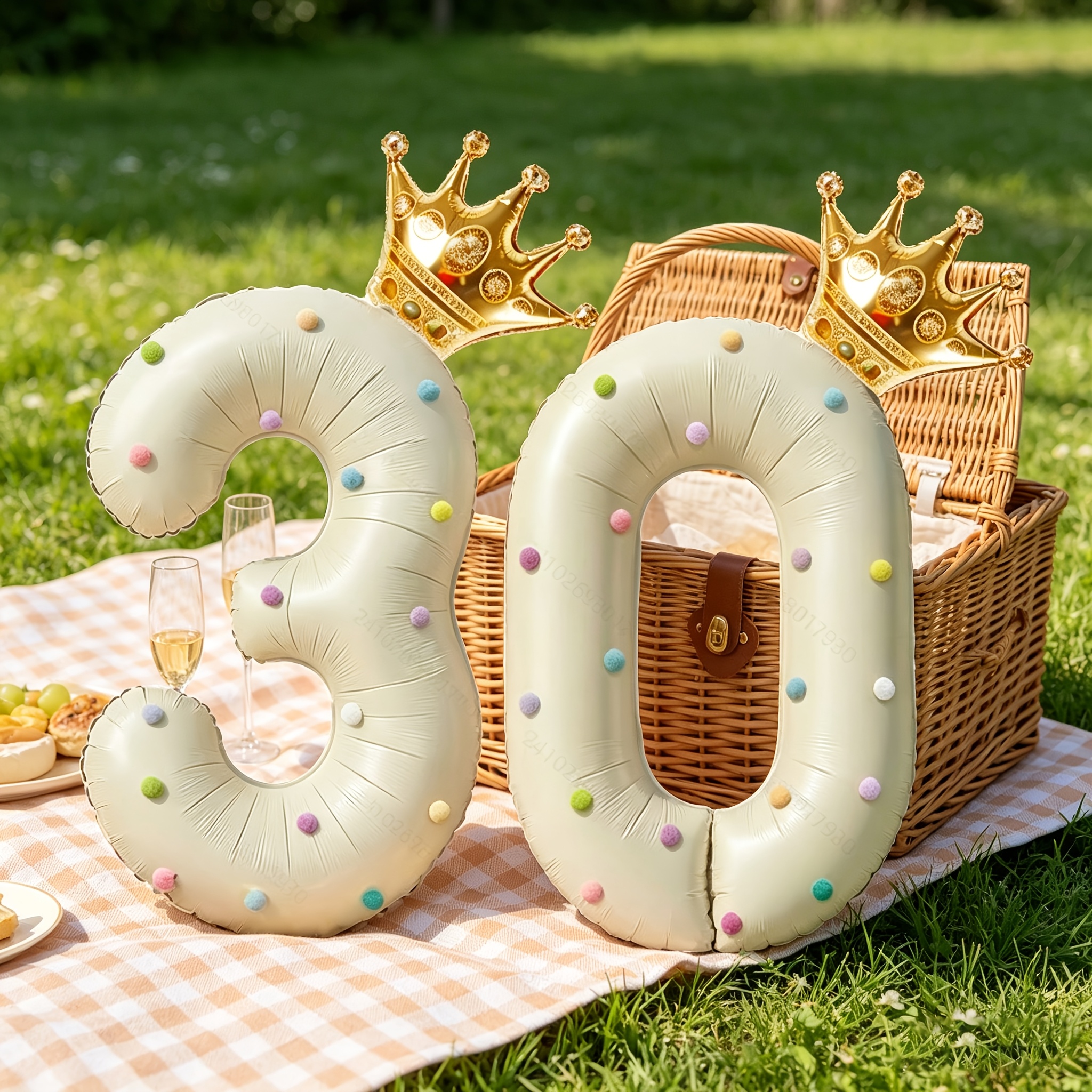 Large 40inch Cream-Colored Num - Party Event Supply Store recension och pris