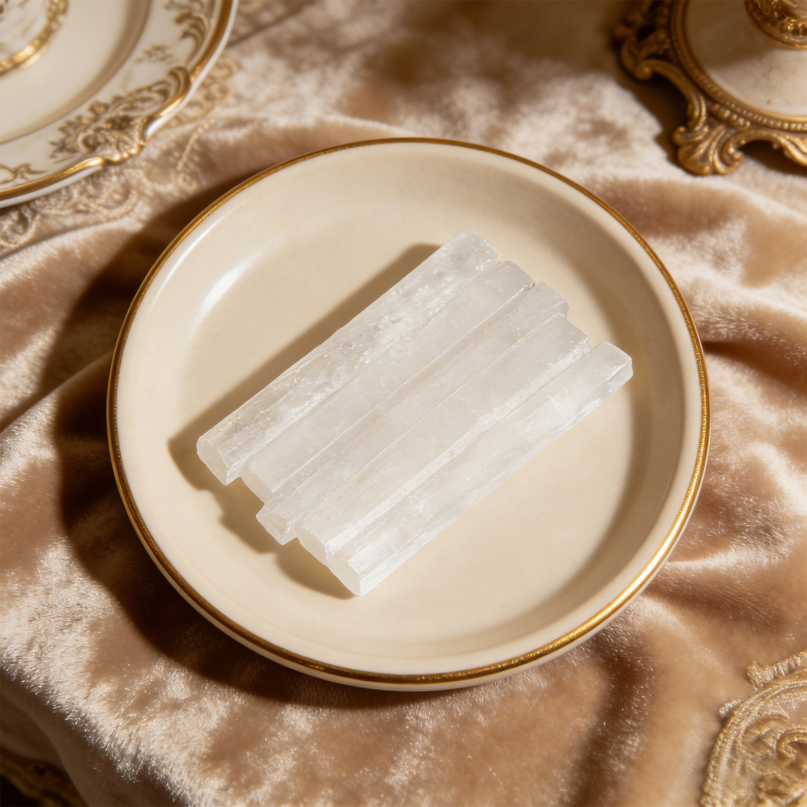 15Pcs Natural Selenite Crystal - Centerpiece Stick recension och pris