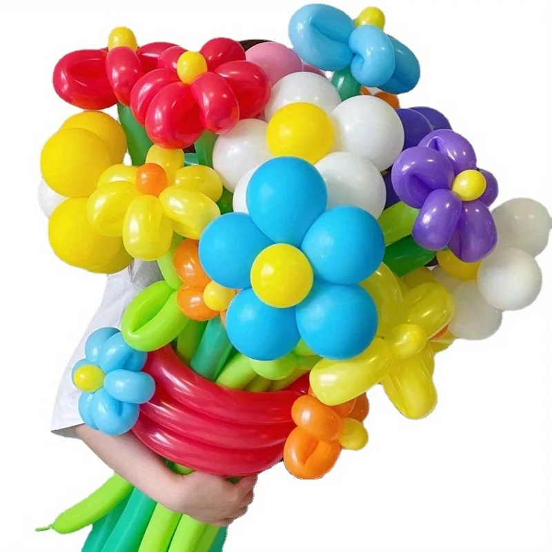 50/100pcs Colorful Long Latex  - Balloon Pump Hand recension och pris