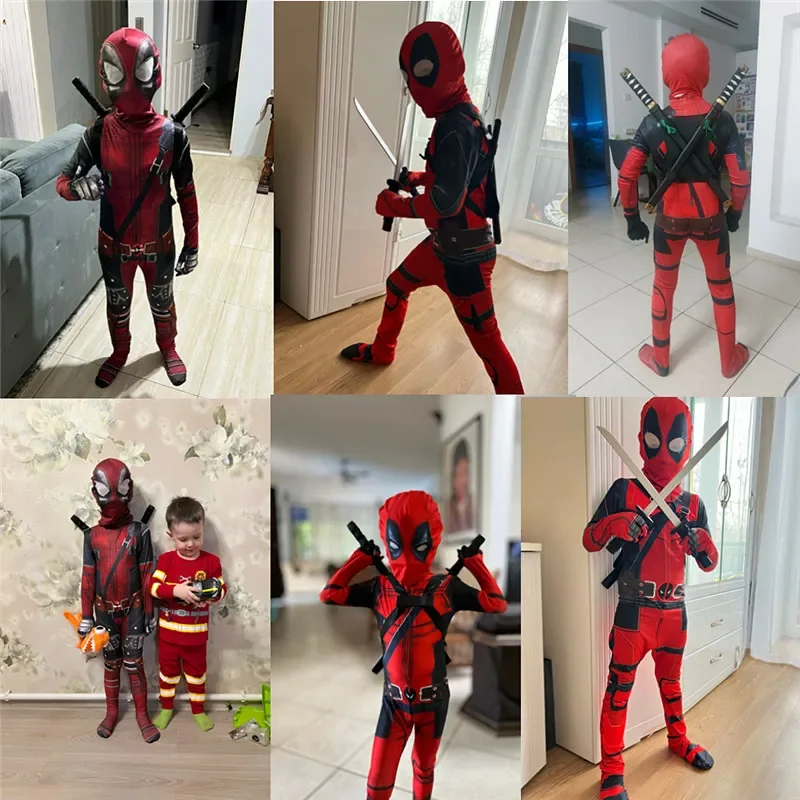 3-12Y Kids Deadpool Costume wi - Party Favor Bag recension och pris
