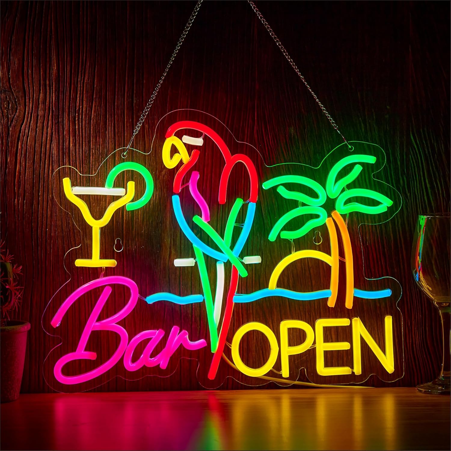 Bar Open Neon Sign Business Ar - Neon Sign Party recension och pris