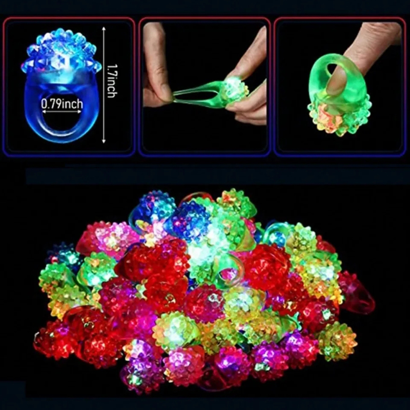 20/30/50pcs Glowing Rings LED  - Cotton Candy Cone recension och pris