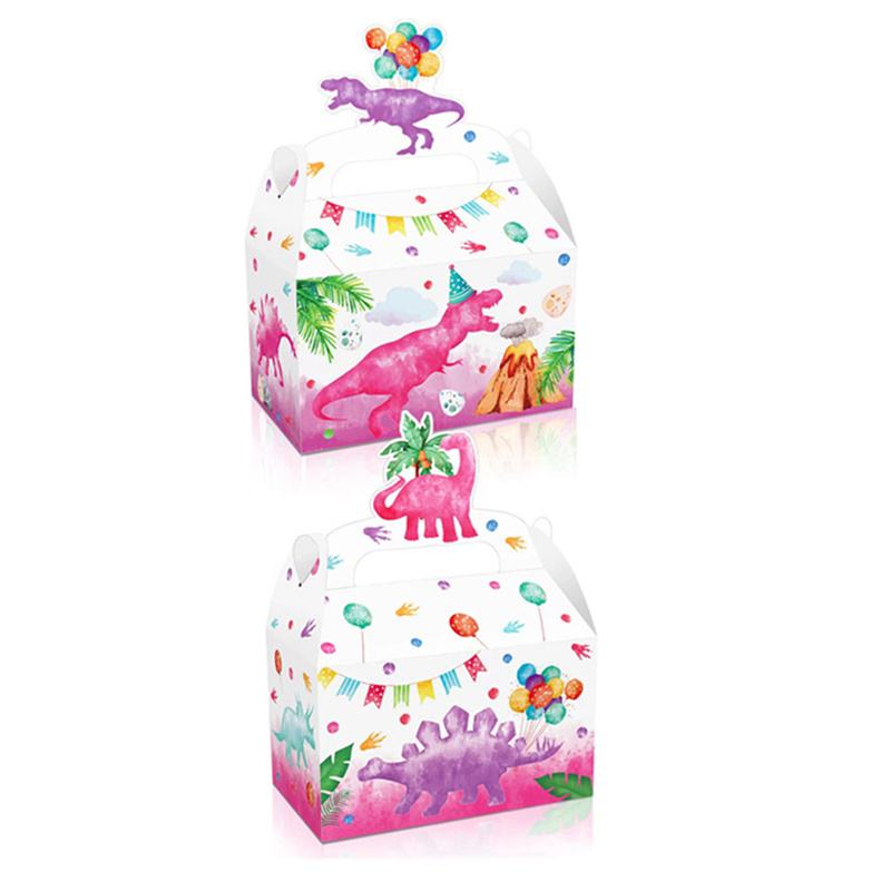 4/24Pcs Pink Dinosaur Candy Bo - Event Party Box recension och pris