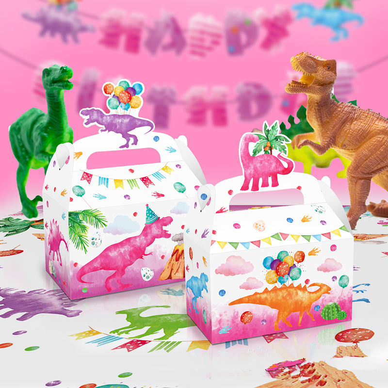4/24Pcs Pink Dinosaur Candy Bo - Event Party Box recension och pris