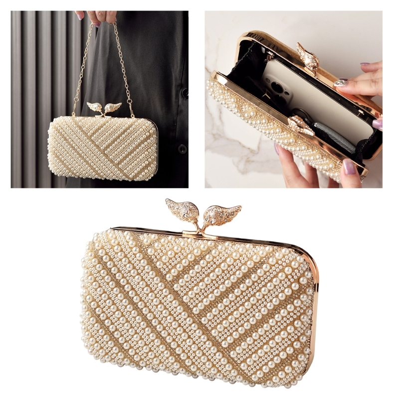 H3CB Elegant Faux Pearls Eveni - Event Party Box recension och pris