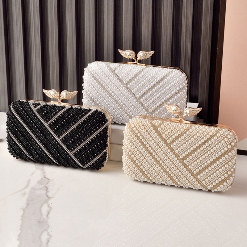 H3CB Elegant Faux Pearls Eveni - Event Party Box recension och pris
