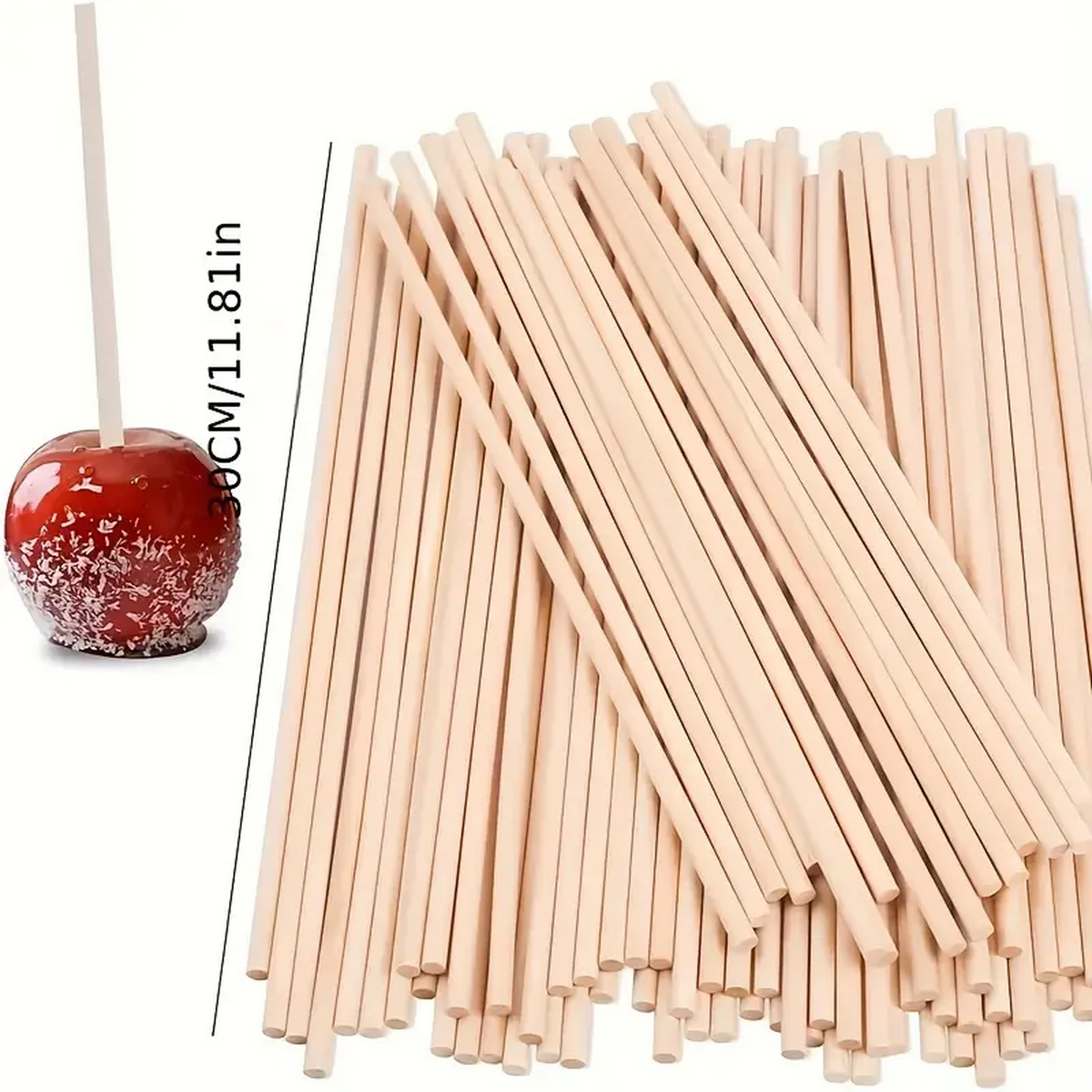 DIY Bamboo Sticks 50/100pcs Na - Cotton Candy Cone recension och pris