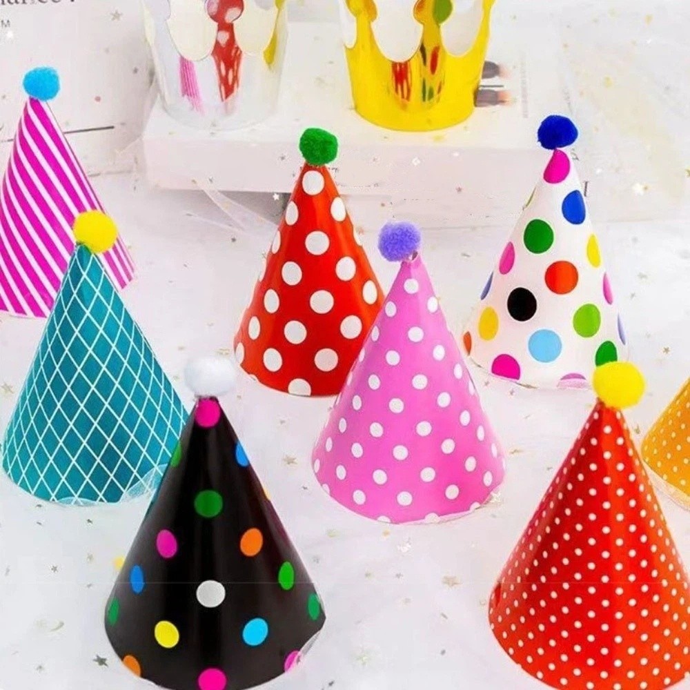 Polka Dot Birthday Party Hats  - Party Hat Cone recension och pris