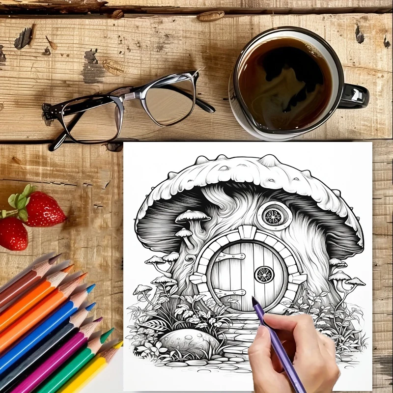 Coloring Book Fairy Door for A - Event Supplies recension och pris