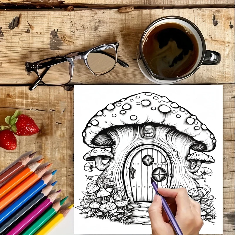 Coloring Book Fairy Door for A - Event Supplies recension och pris