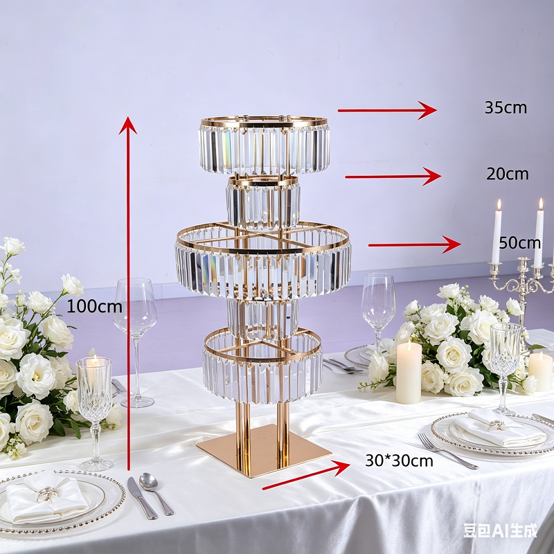 4 PCS Flower Rack Crystal Road - Party Event Supply Store recension och pris