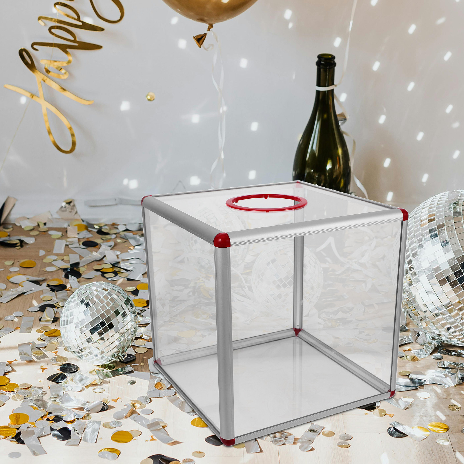 Large Clear Acrylic Raffle Tic - Event Party Box recension och pris