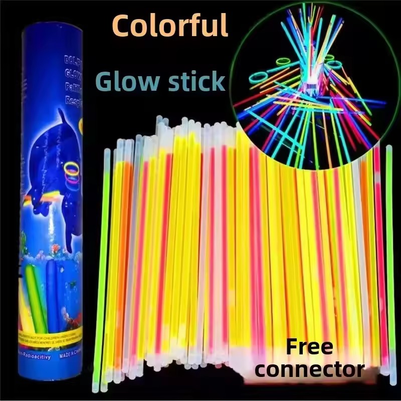 50/100Pcs Fluorescence Sticks  - Cotton Candy Cone recension och pris