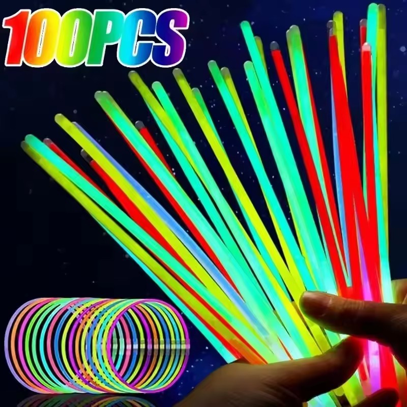 50/100Pcs Fluorescence Sticks  - Cotton Candy Cone recension och pris