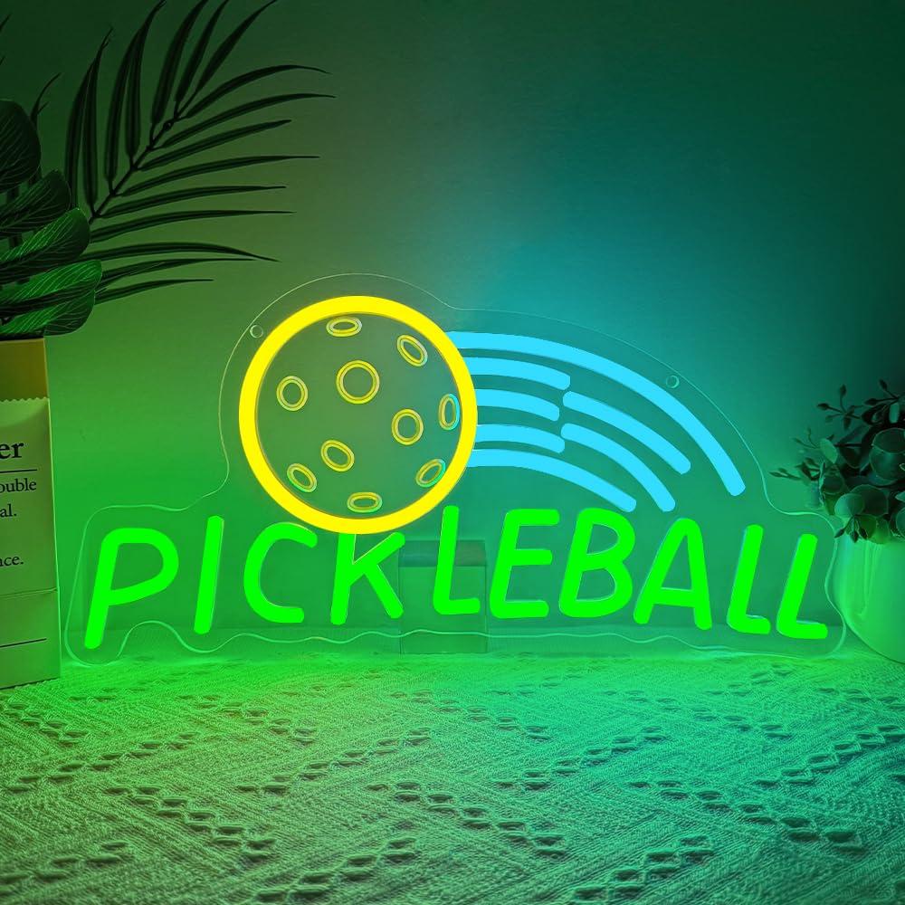 Pickleball Neon Sign USB Dimma - Neon Sign Party recension och pris