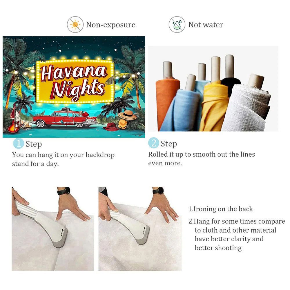 Havana Nights Backdrop Birthda - Dessert Table Backdrop recension och pris