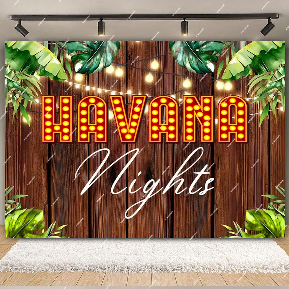 Havana Nights Backdrop Birthda - Dessert Table Backdrop recension och pris
