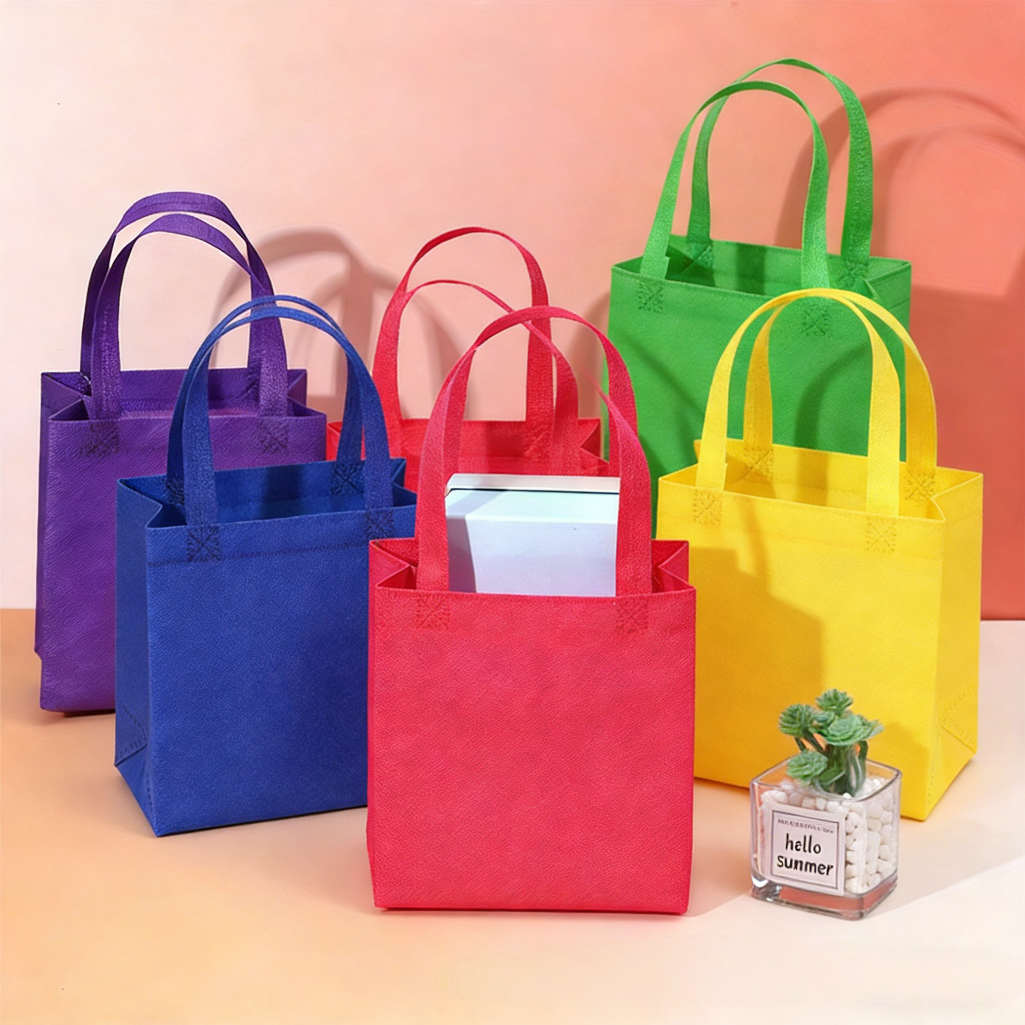 100PCS Reusable Non-woven Shop - Event Party Shop recension och pris