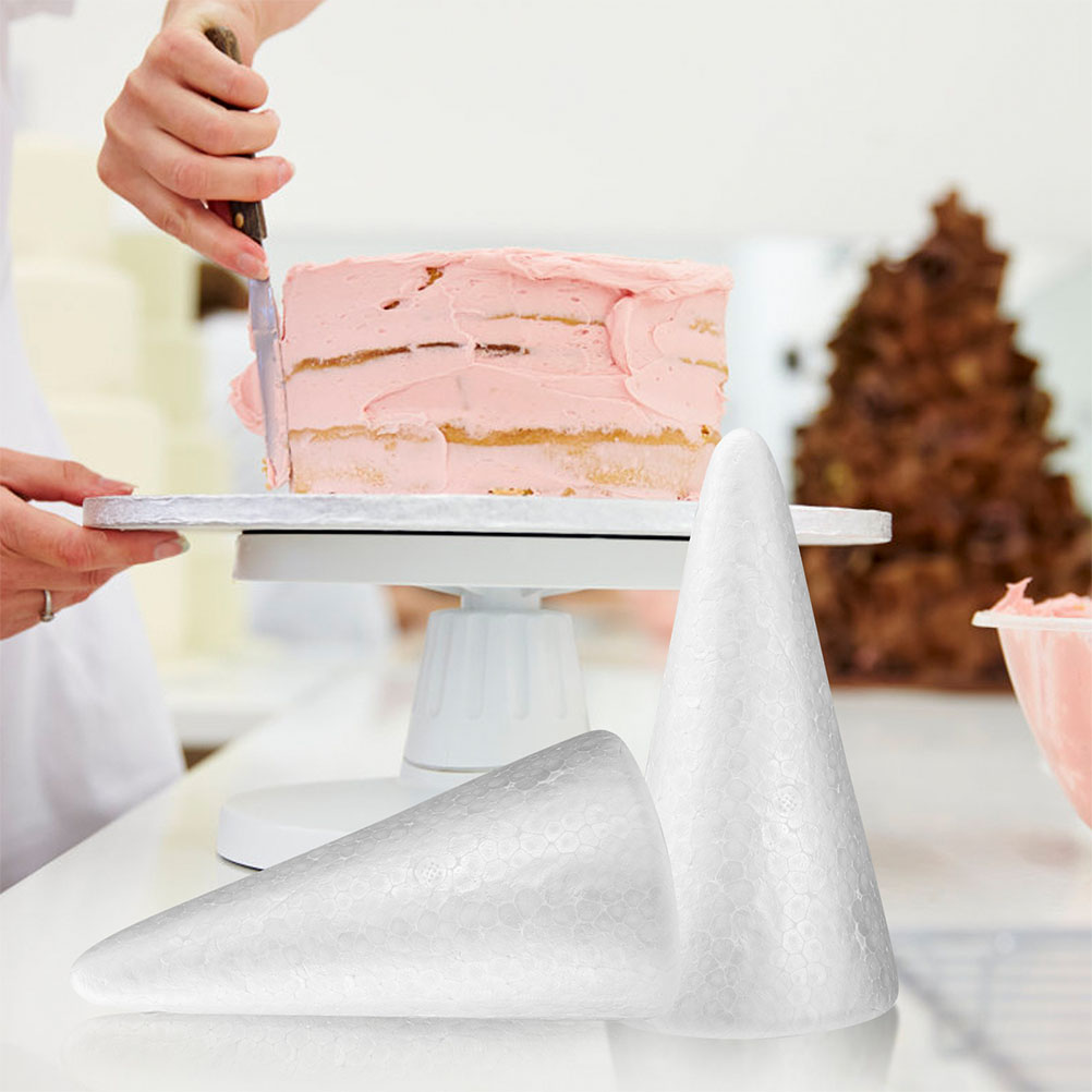 20Pcs White Foam Cones Polysty - Cotton Candy Cone recension och pris