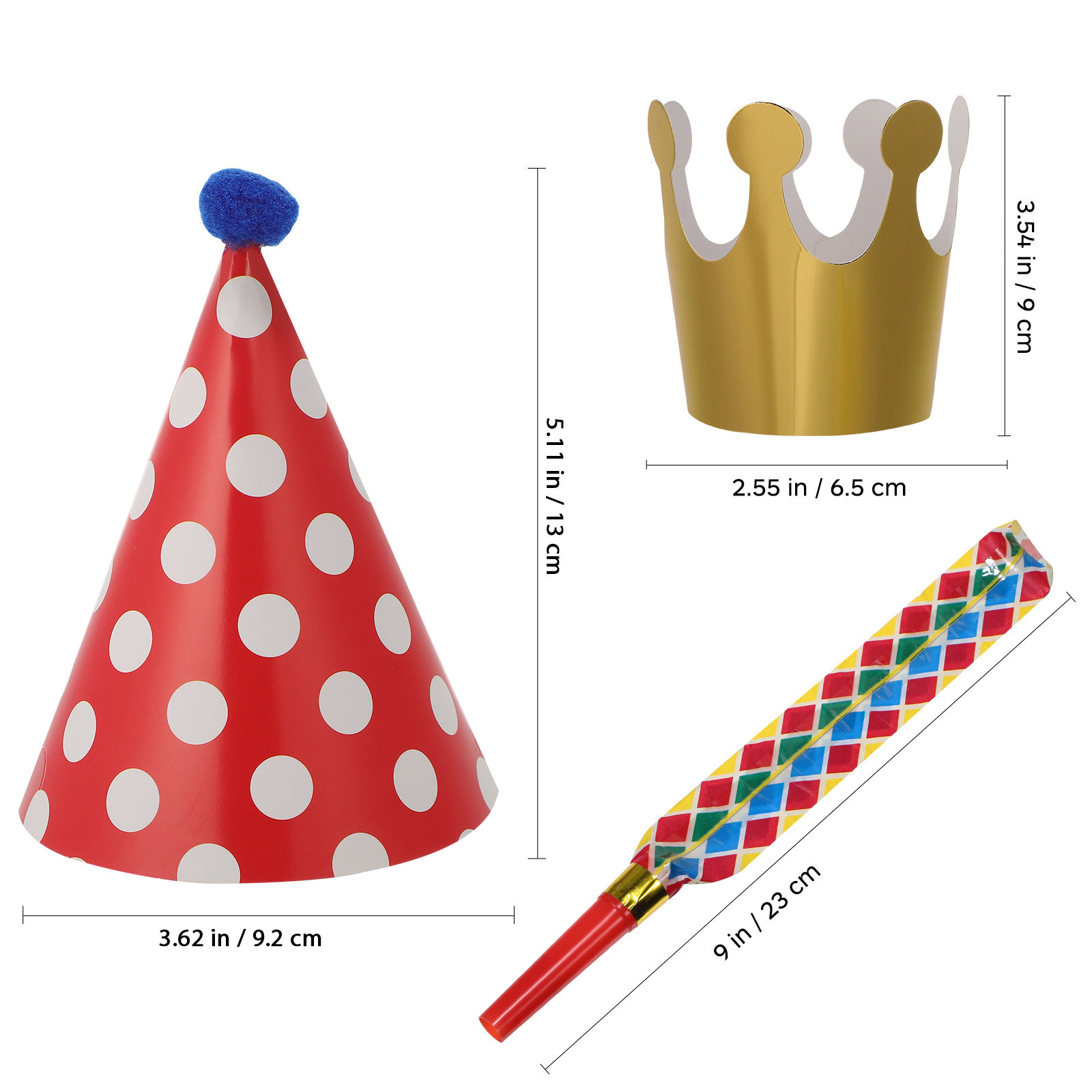 1Set Birthday Party Decoration - Party Hat Cone recension och pris