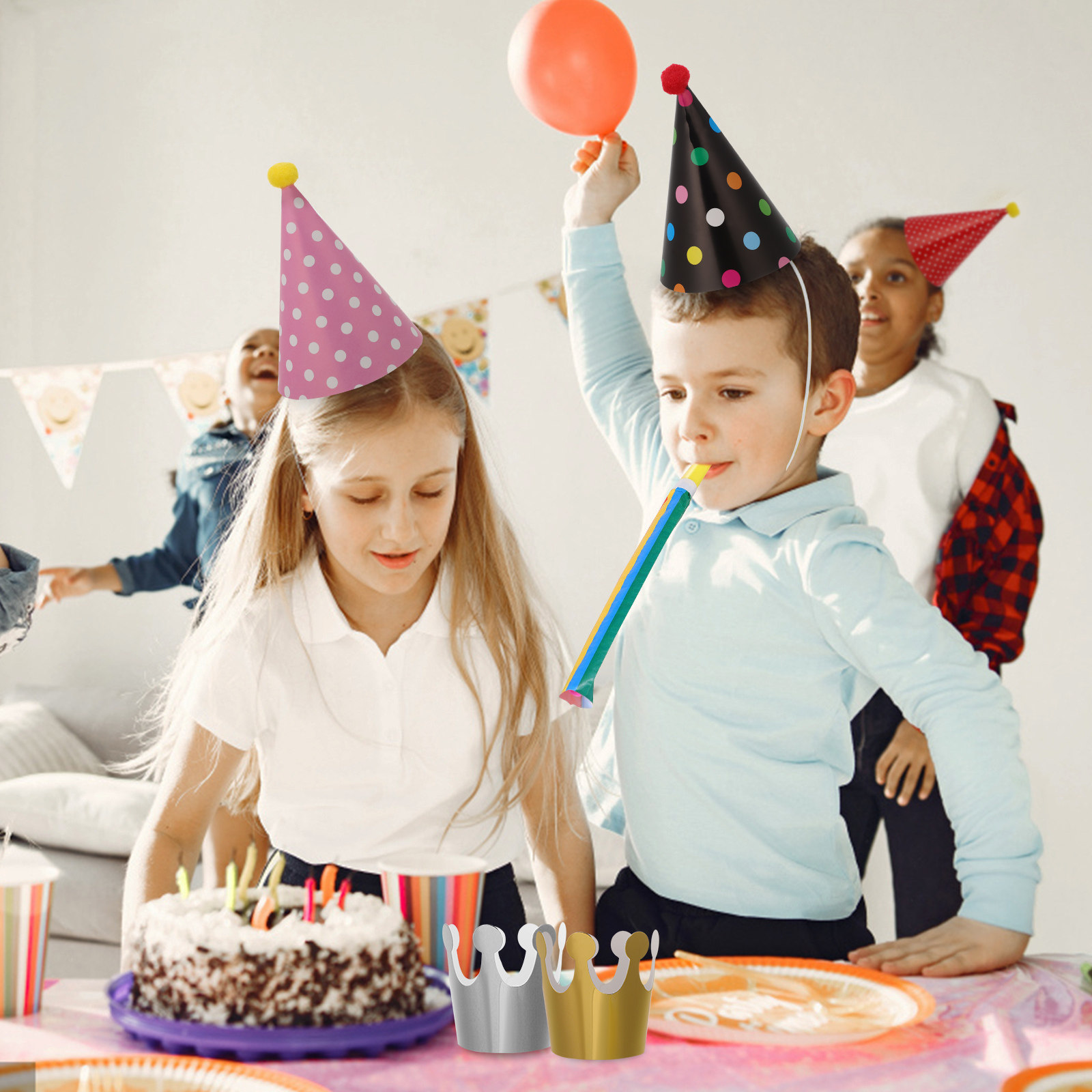 1Set Birthday Party Decoration - Party Hat Cone recension och pris