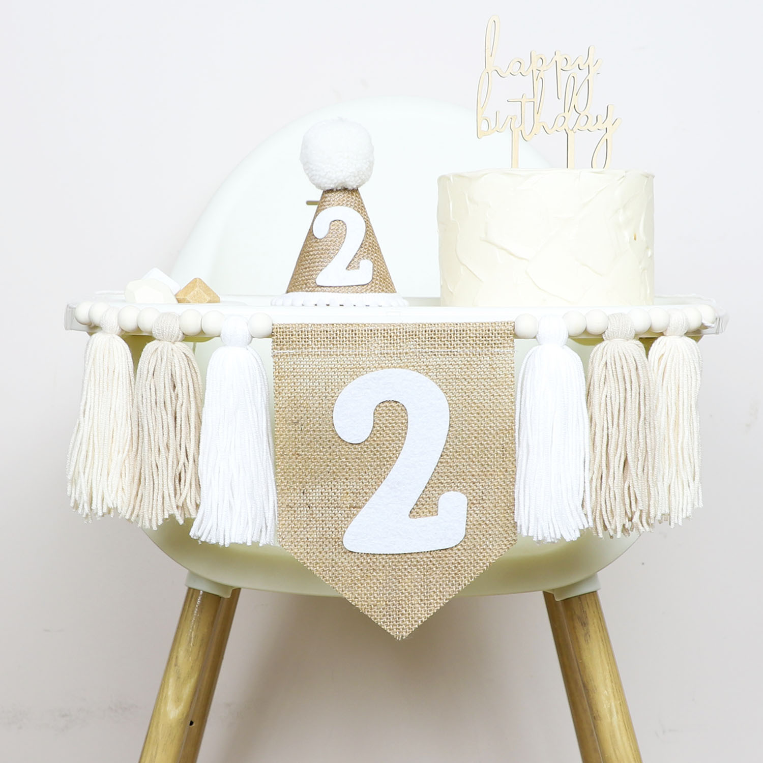 Birthday High Chair Banner Han - Party Hat Cone recension och pris