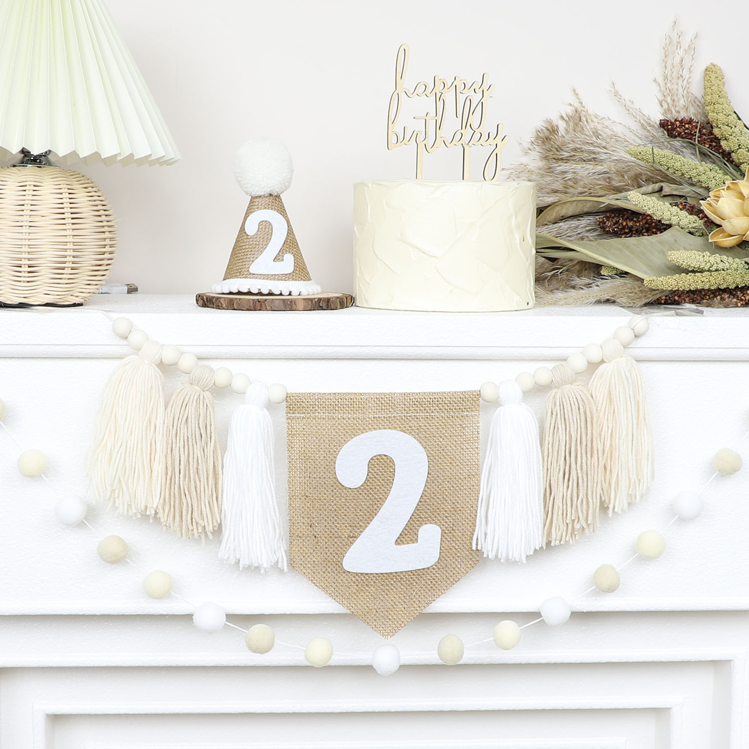 Birthday High Chair Banner Han - Party Hat Cone recension och pris