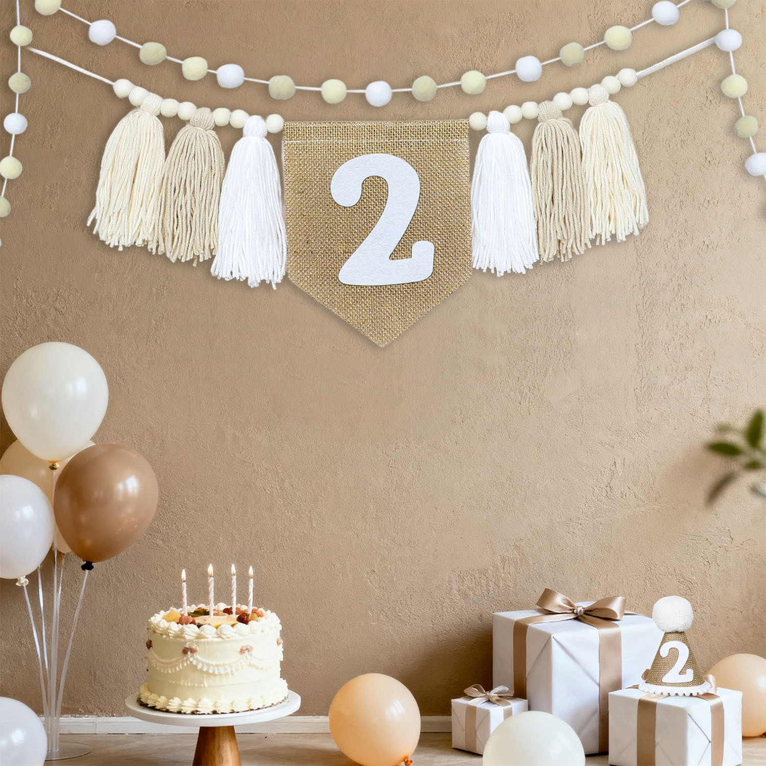 Birthday High Chair Banner Han - Party Hat Cone recension och pris