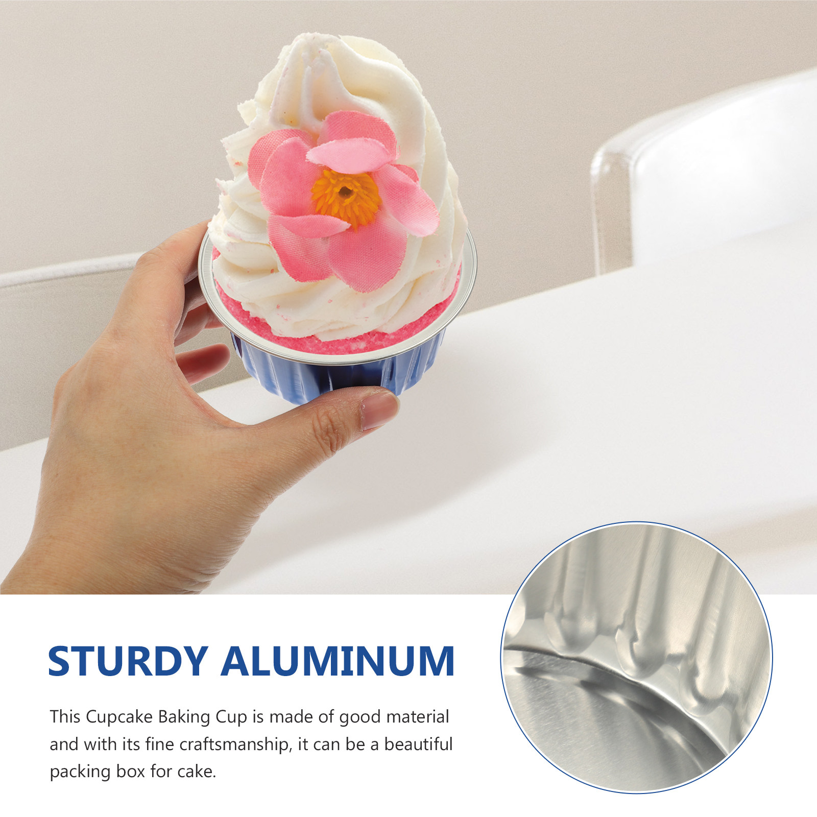 50Pcs Disposable Cupcake Cups  - Plastic Cup 50Pcs recension och pris