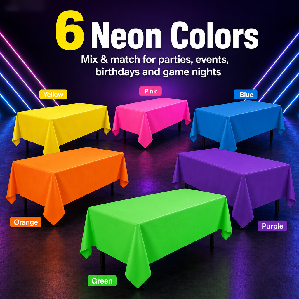 Thickened Macaron Fluorescent  - Table Cloth Disposable recension och pris