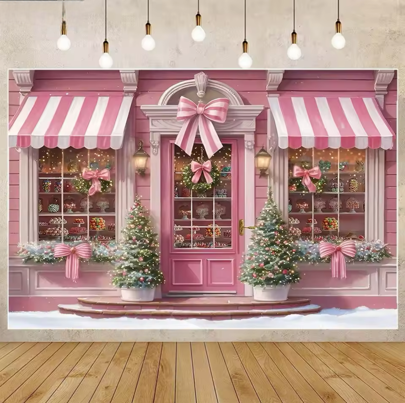 Winter Christmas Window Backgr - Party Event Supply Store recension och pris